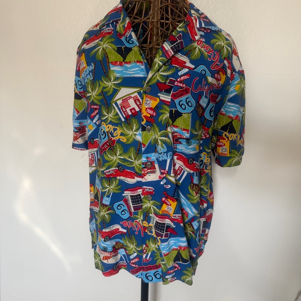 George Blue Route 66 Casual Shirt